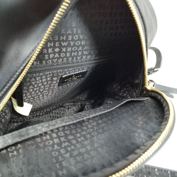Kate Spade Purse Womens Black Nylon Bradley Wilson Road Backpack 11x9x6 - Picture 10 of 15